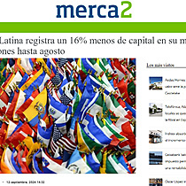 Amrica Latina registra un 16% menos de capital en su mercado de transacciones hasta agosto